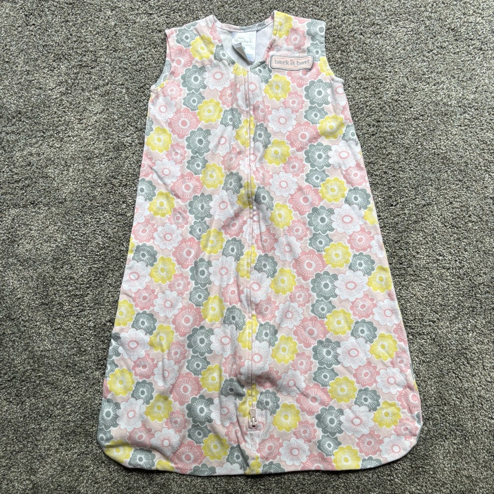 Halo Floral Sleep Sack - Pink, Yellow, Gray